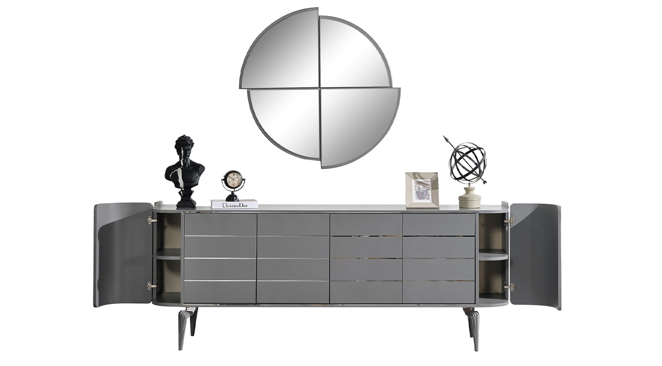 Karya Gri Yemek Odası Takımı Yemek Odası