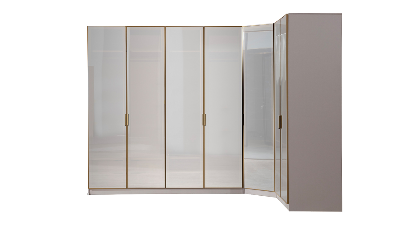 Viola Köşe Dolaplı Yatak Odası Takımı Köşe Dolap