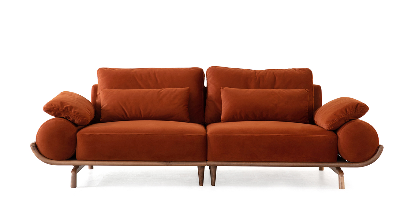 Giza Ceviz Ahşap Ayaklı Koltuk Takımı Koltuk Takımı