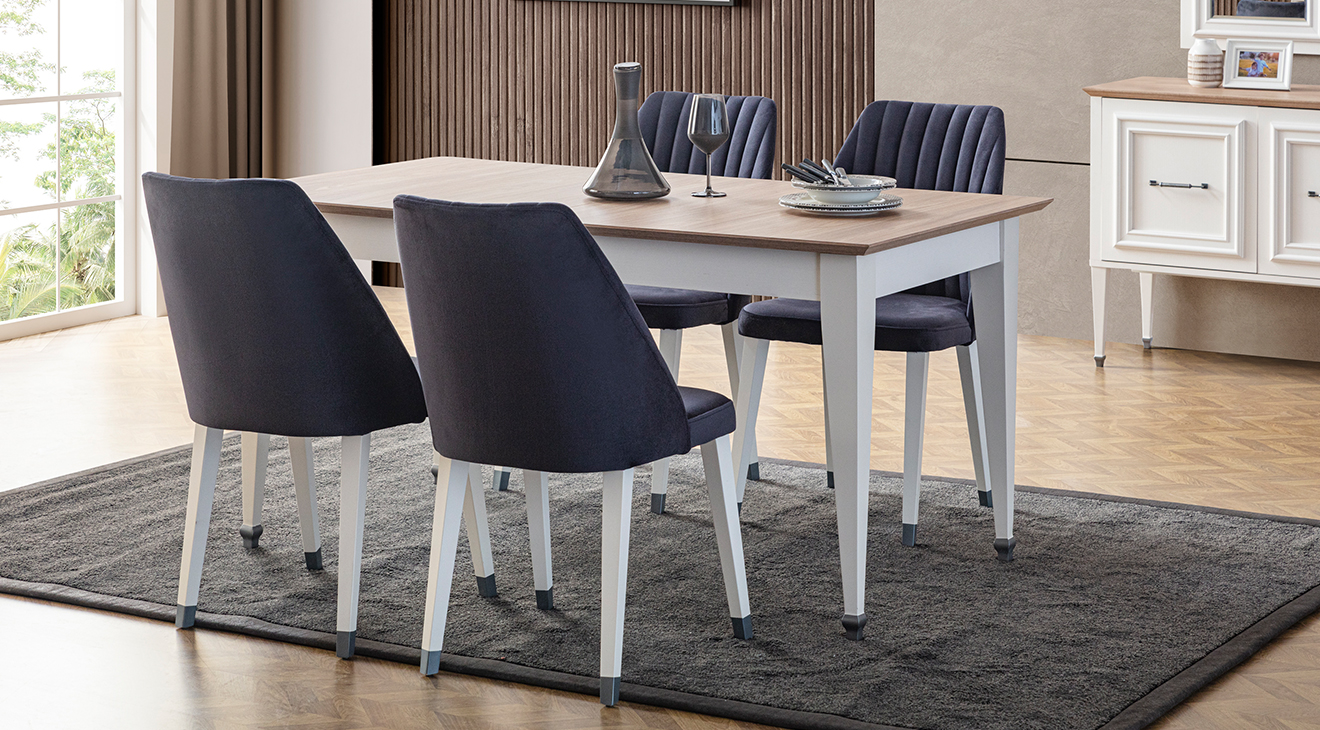 İstanbul Ahşap Ayaklı Yemek Odası Takımı Yemek Odası