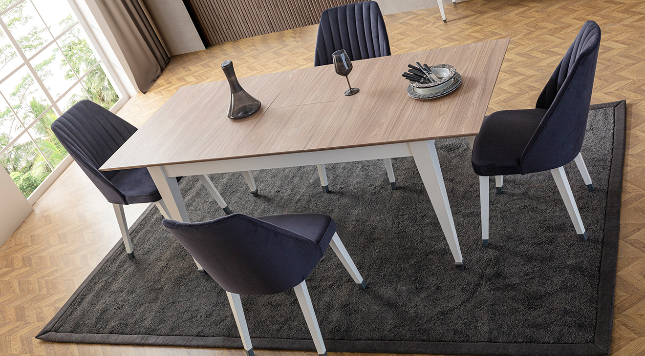 İstanbul Ahşap Ayaklı Yemek Odası Takımı Yemek Odası