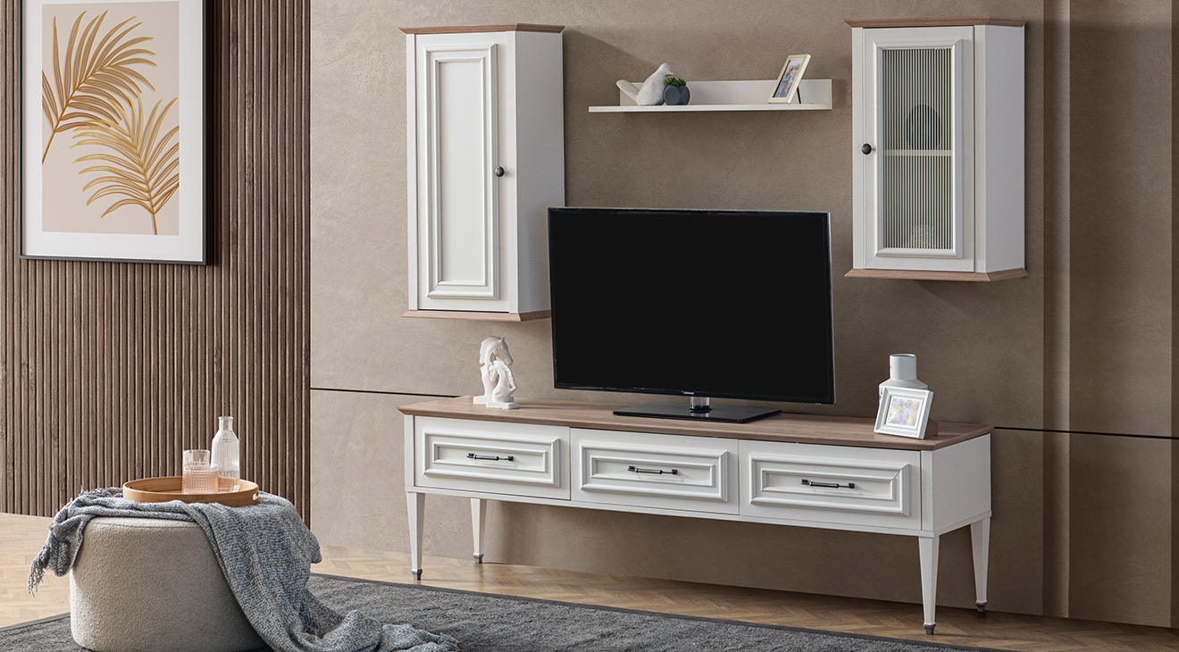 İstanbul Ahşap Ayaklı Tv Ünitesi TV Ünitesi