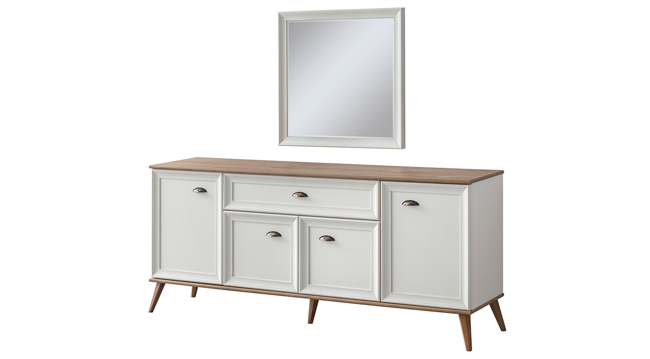 Ada Ahşap Ayaklı Modern Yemek Odası Takımı Yemek Odası