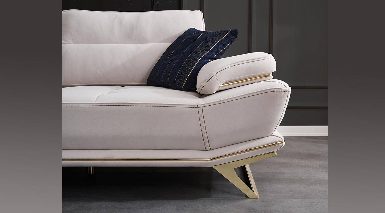 Wow Mavi Yataklı Metal Ayaklı Koltuk Takımı Yataklı Koltuk Takımları