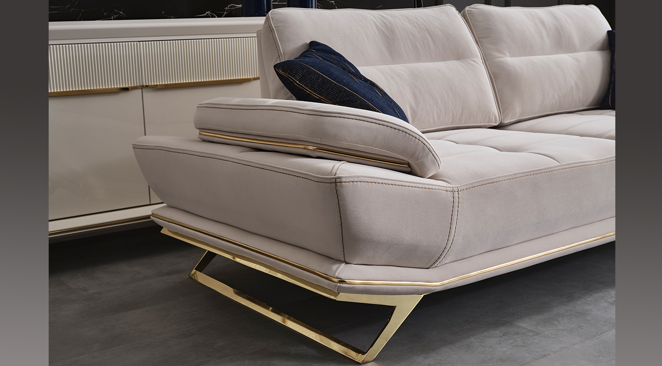 Wow Mavi Yataklı Metal Ayaklı Koltuk Takımı Yataklı Koltuk Takımları