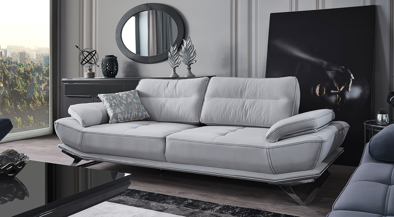 Wow Antrasit Yataklı Metal Ayaklı Koltuk Takımı Yataklı Koltuk Takımları