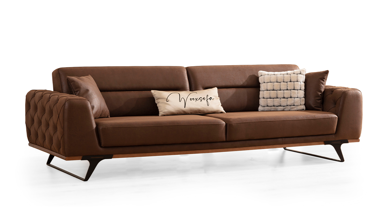 Kent Siyah Metal Ayaklı Yataklı Koltuk Takımı Yataklı Koltuk Takımları