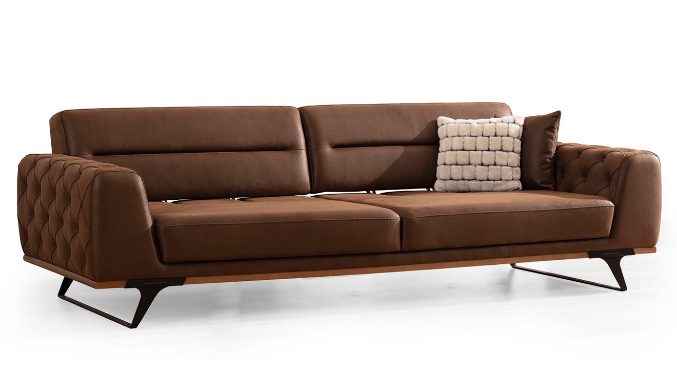 Kent Siyah Metal Ayaklı Yataklı Koltuk Takımı Yataklı Koltuk Takımları