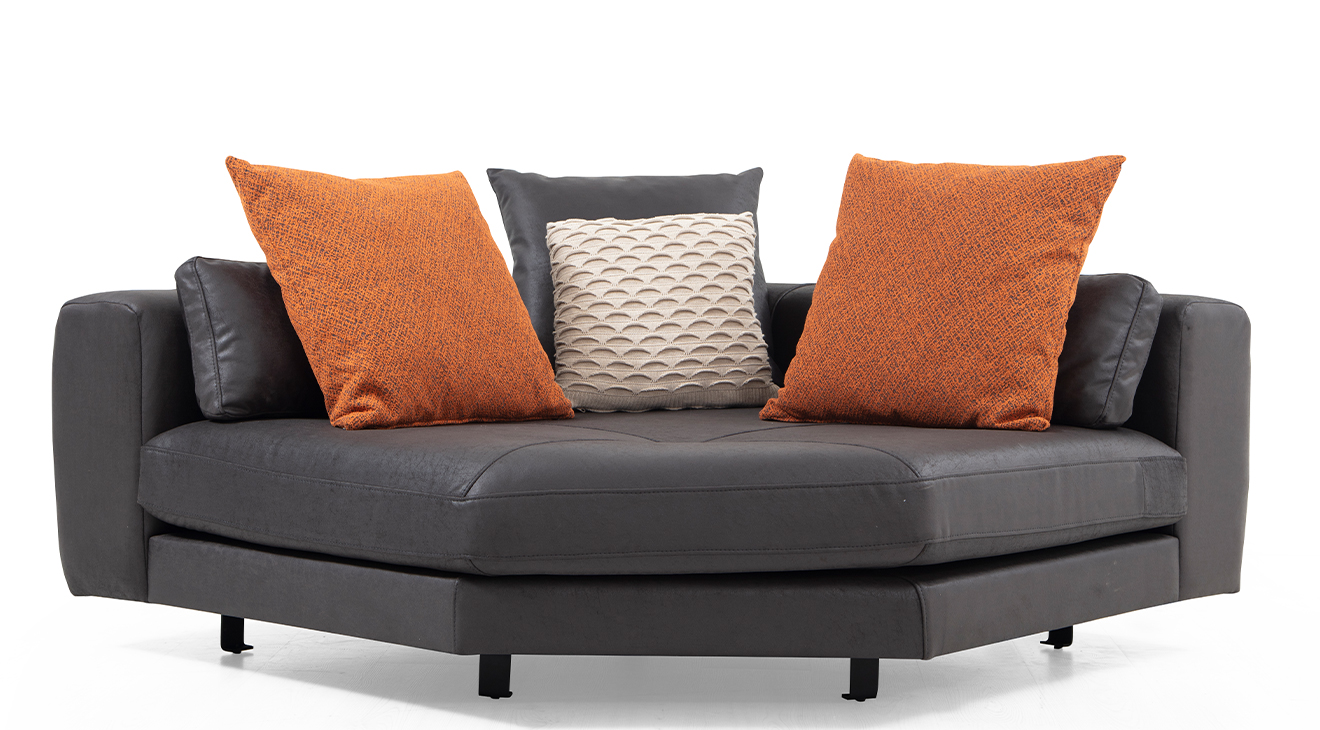 Soft Siyah Metal Ayaklı Köşe Koltuk Takımı Köşe Koltuk