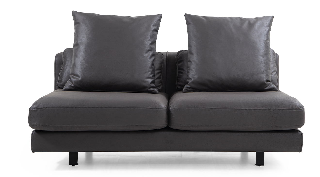 Soft Siyah Metal Ayaklı Köşe Koltuk Takımı Köşe Koltuk