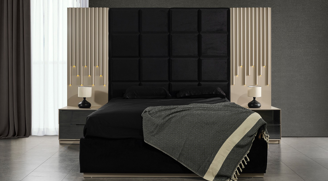 Lexus Köşe Dolaplı Yatak Odası Takımı Giyinme Odası