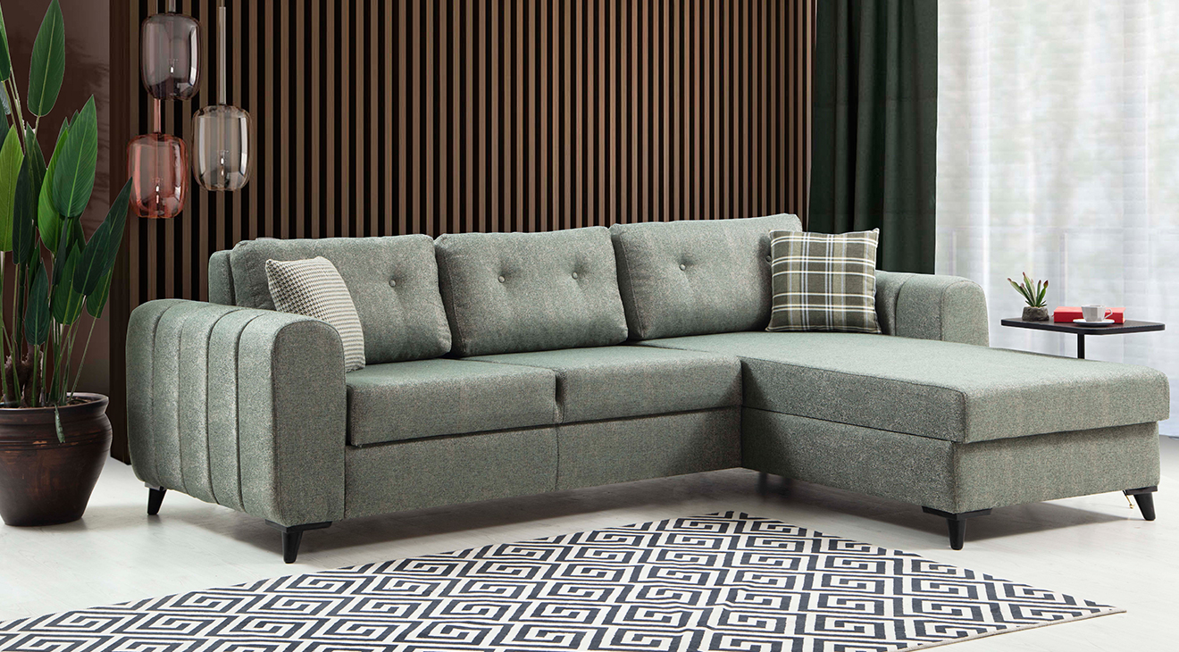 Fiona Yataklı Sandıklı Köşe Koltuk Takımı Yataklı ve Sandıklı Koltuk Takımları