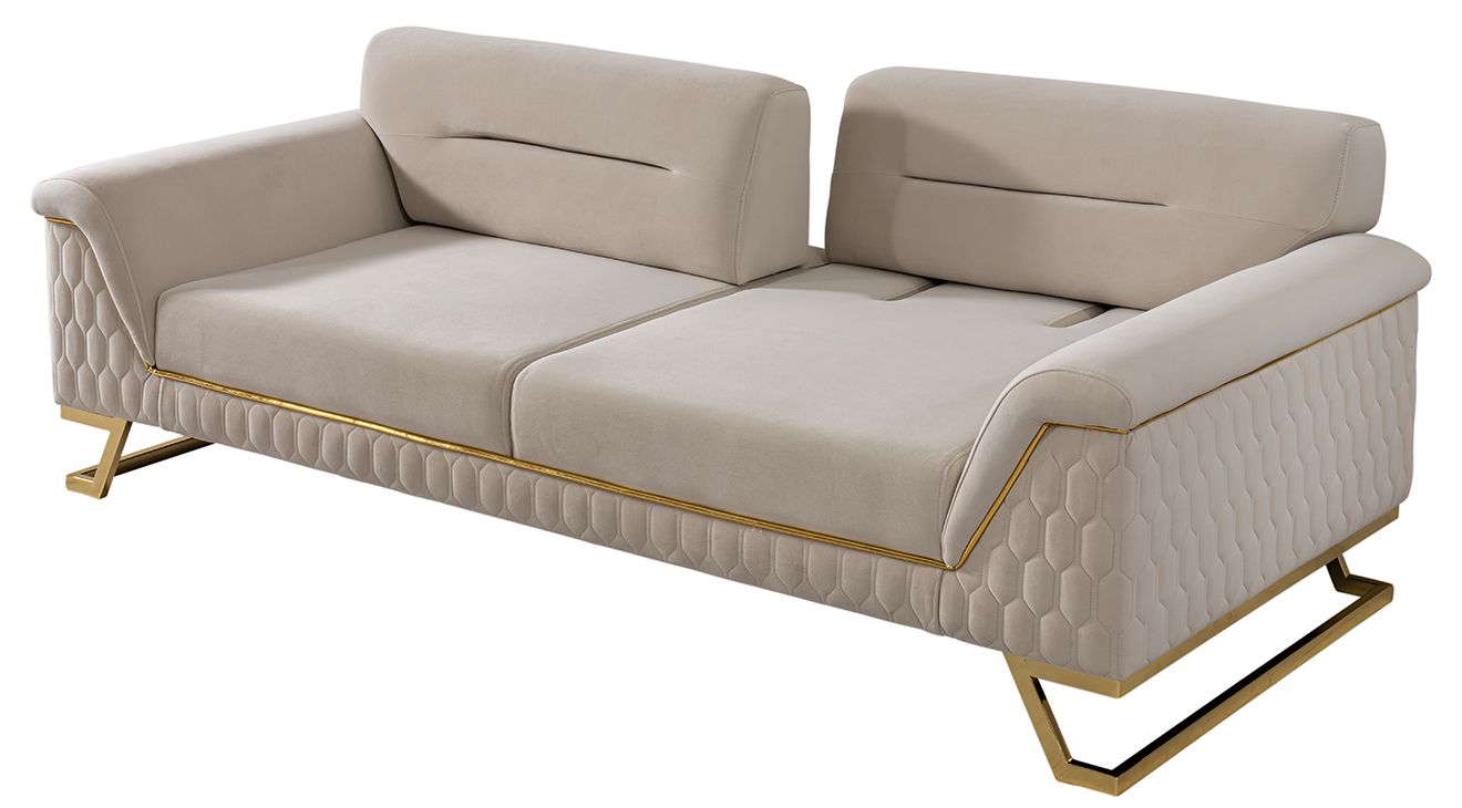 Artoo Yataklı Gold Metal Ayaklı Koltuk Takımı Yataklı Koltuk Takımları