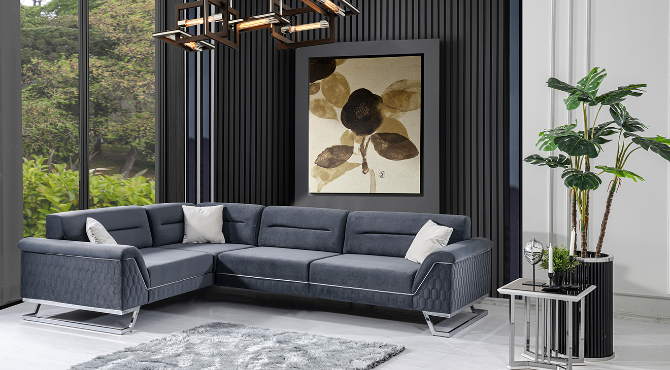 Artoo Yataklı Metal Ayaklı Köşe Koltuk Takımı Yataklı KöşeTakımları