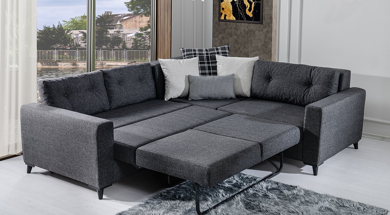 Bahar Yataklı Köşe Koltuk Takımı Yataklı KöşeTakımları