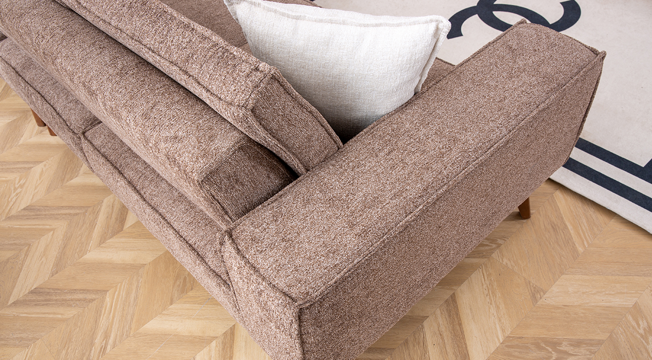 Luke Yataklı Ahşap Ayaklı Köşe Koltuk Takımı Yataklı KöşeTakımları