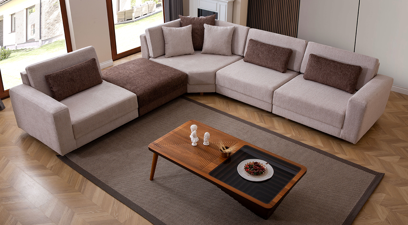 Padme Modern Köşe Koltuk Takımı Modern Köşe Takımları