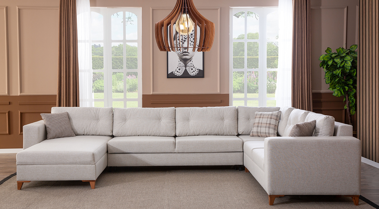 Kumsal U Köşe Koltuk Takımı Köşe Koltuk