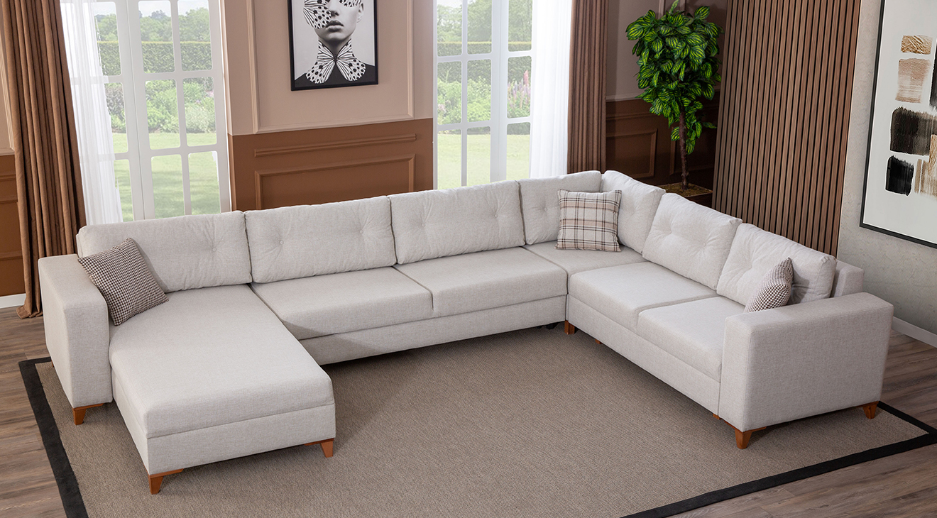 Kumsal U Köşe Koltuk Takımı Köşe Koltuk