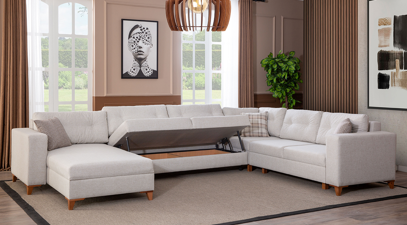 Kumsal U Köşe Koltuk Takımı Köşe Koltuk