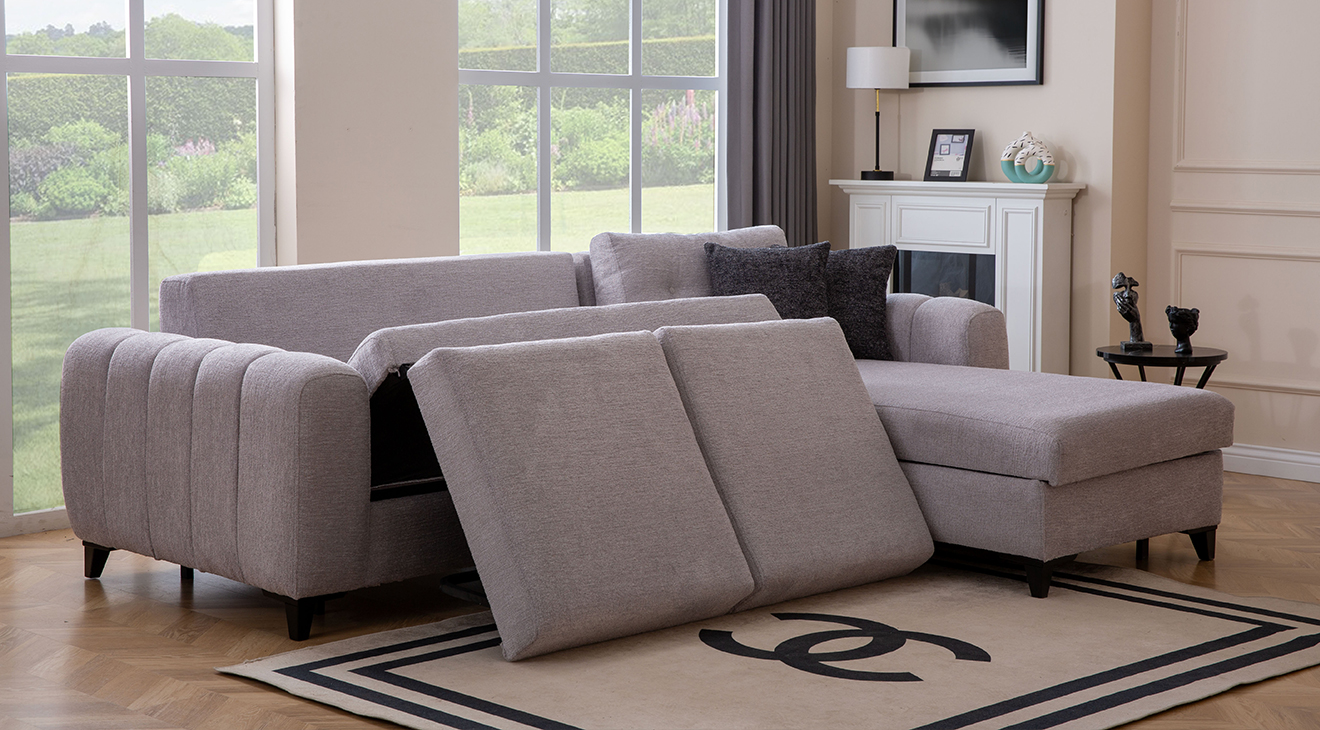 Cemre Yataklı Sandıklı Köşe Koltuk Takımı Yataklı ve Sandıklı Koltuk Takımları