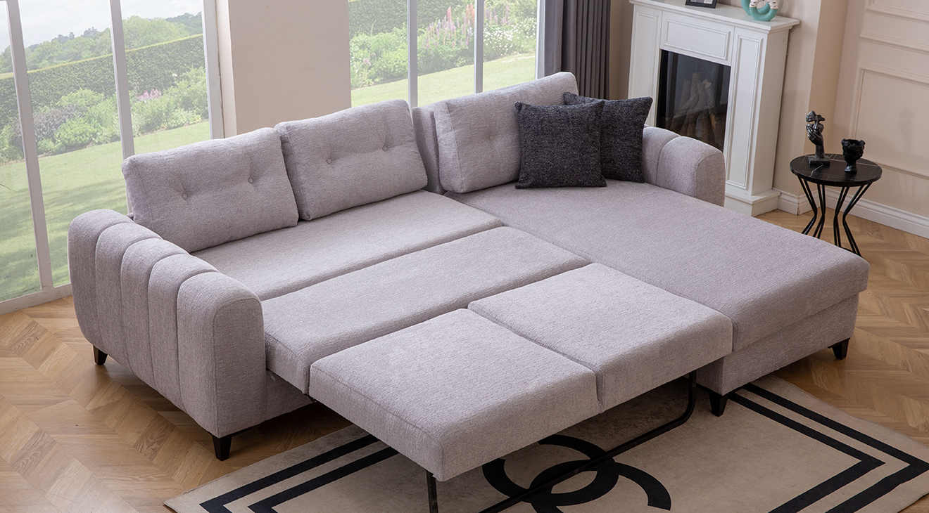 Cemre Yataklı Sandıklı Köşe Koltuk Takımı Yataklı ve Sandıklı Koltuk Takımları