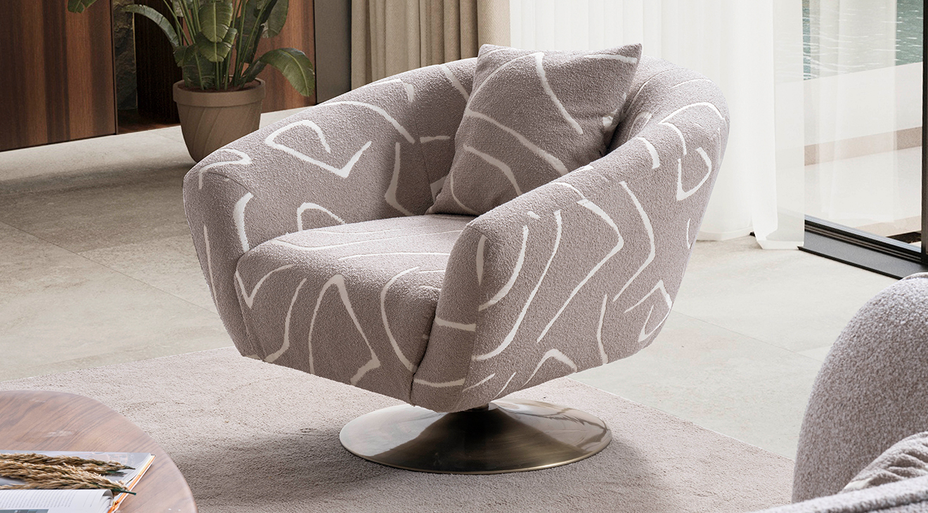 Luna Krem Modern Köşe Koltuk Takımı Modern Köşe Takımları