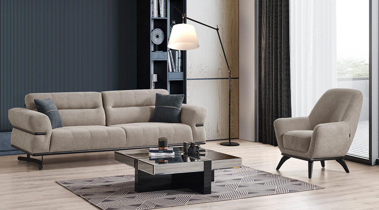 Octavia Yataklı Modern Koltuk Takımı Modern Koltuk Takımı