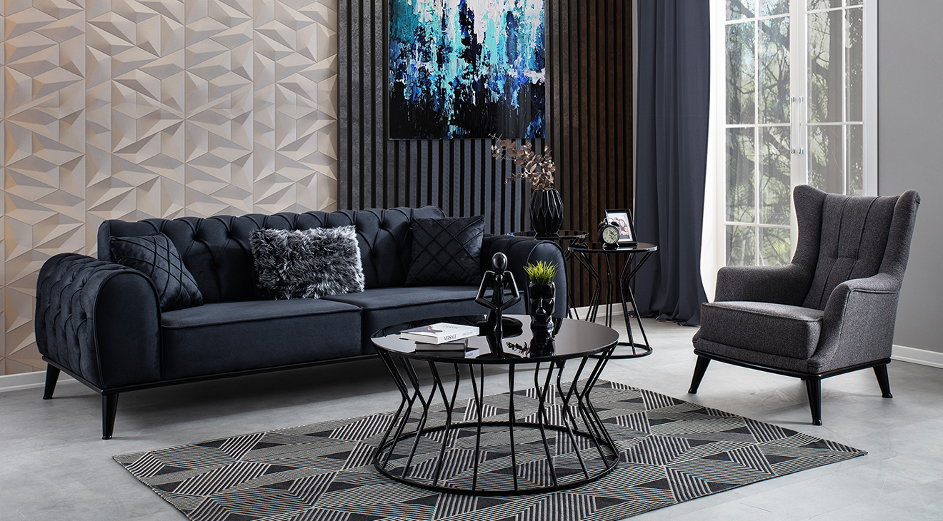 Enza Modern Yataklı Koltuk Takımı Modern Koltuk Takımı