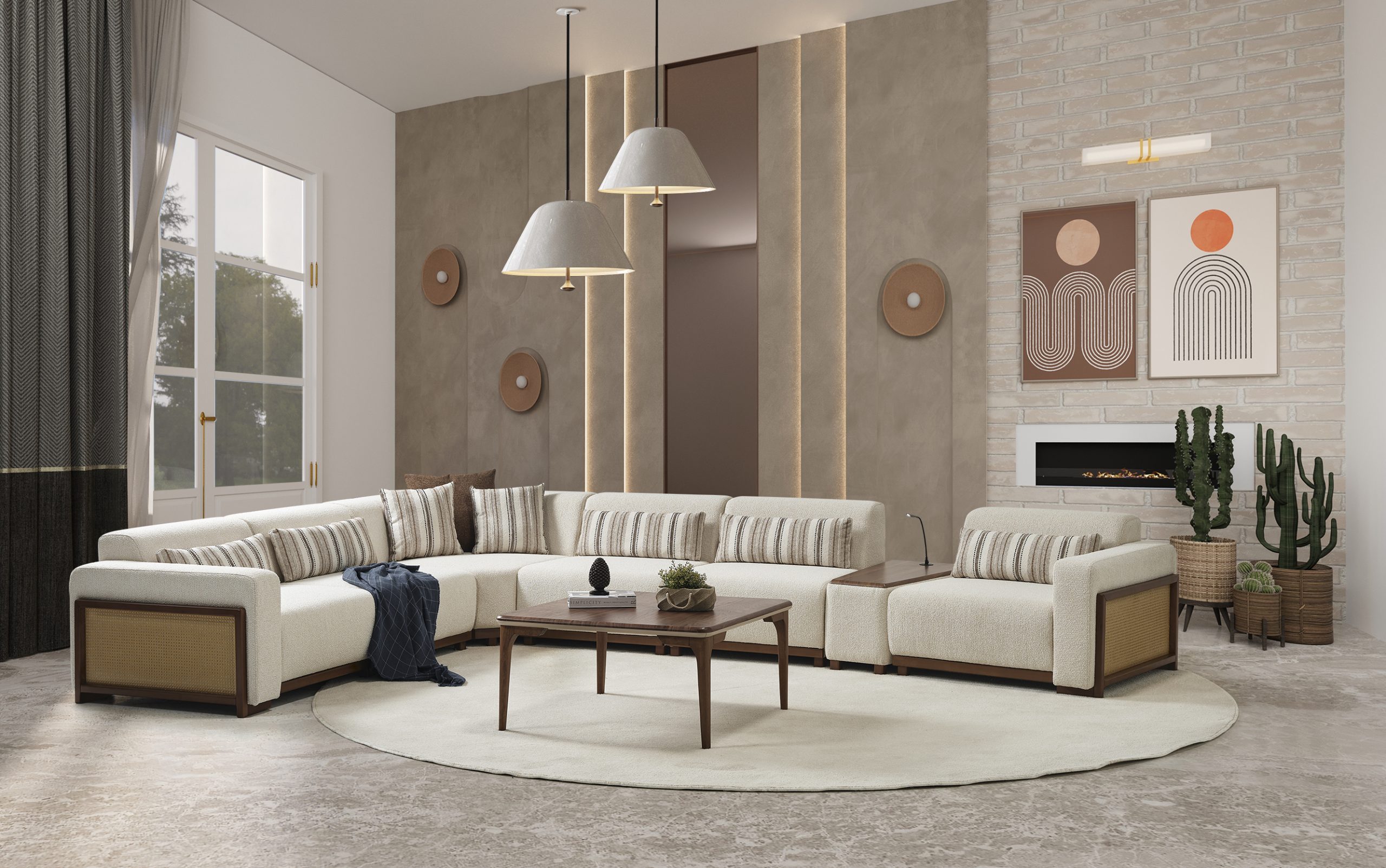 Luna Soft Köşe Takımı Köşe Koltuk