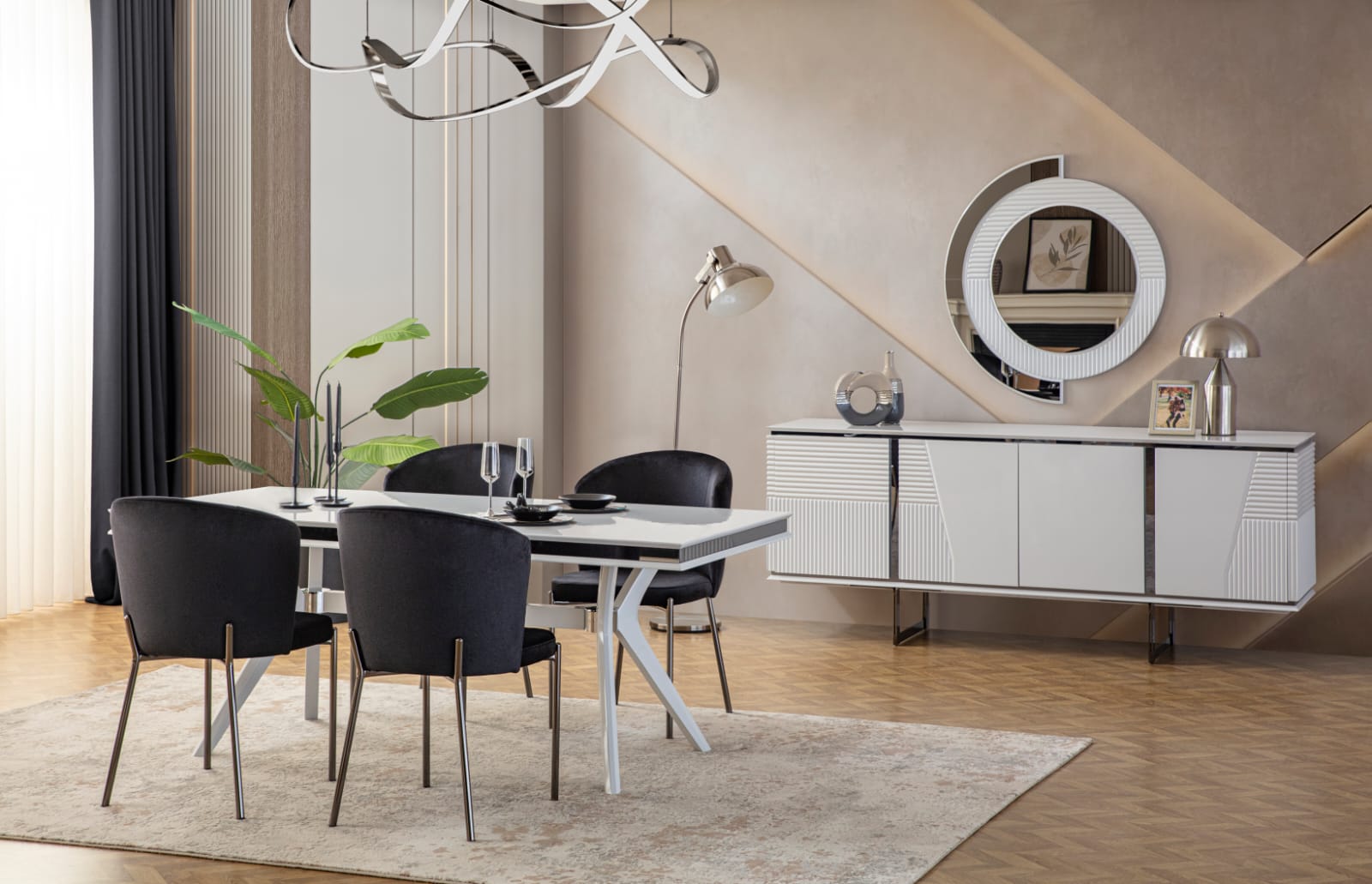 Kristal Yemek Odası Yemek Odası