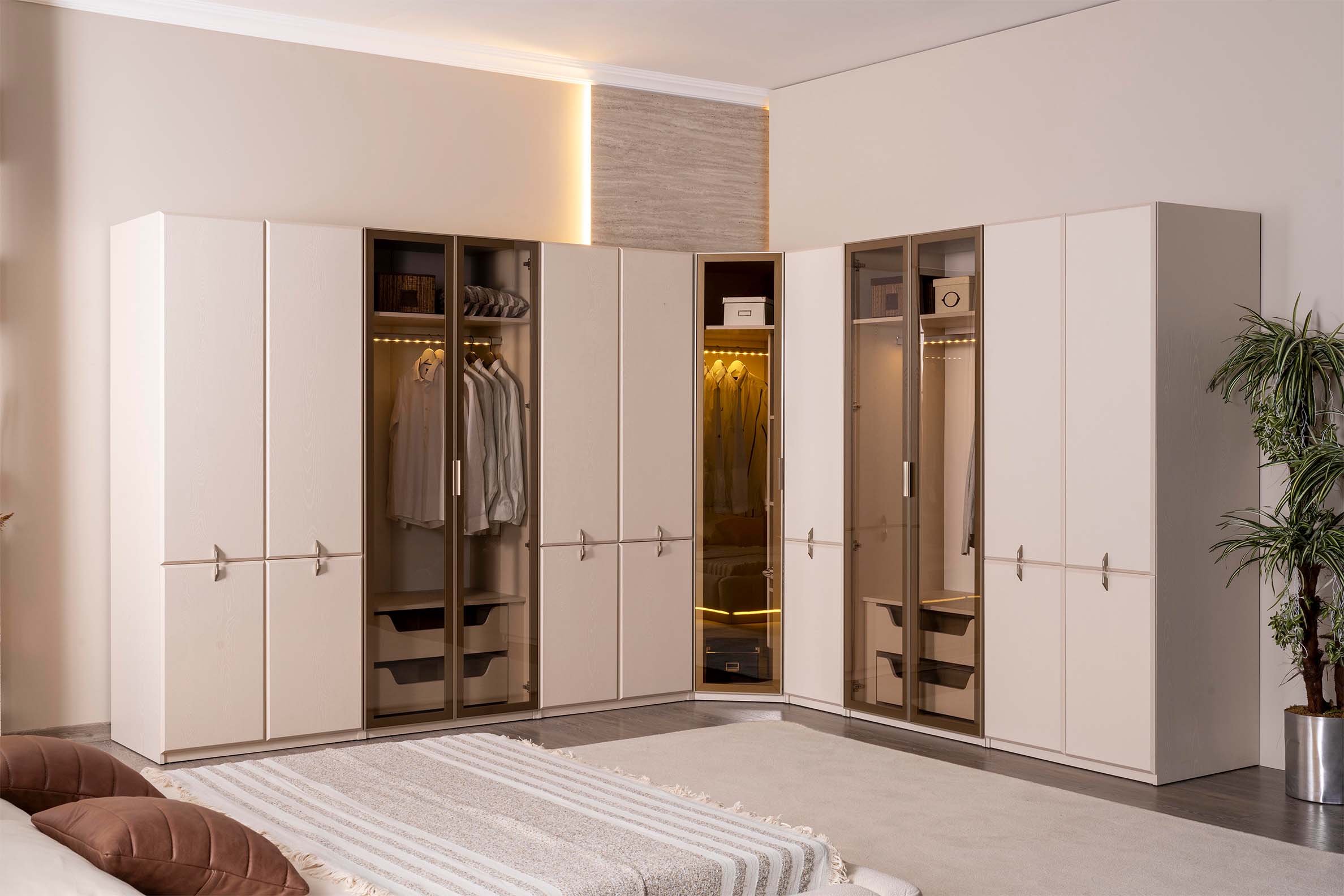 Viral Giyinme Odası Yatak Odası