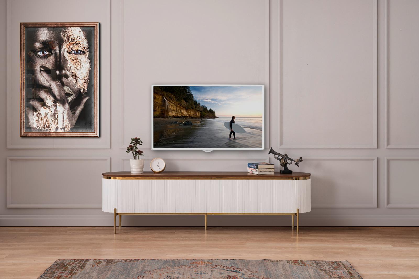 Tesla Ekru Tv Ünitesi TV Ünitesi