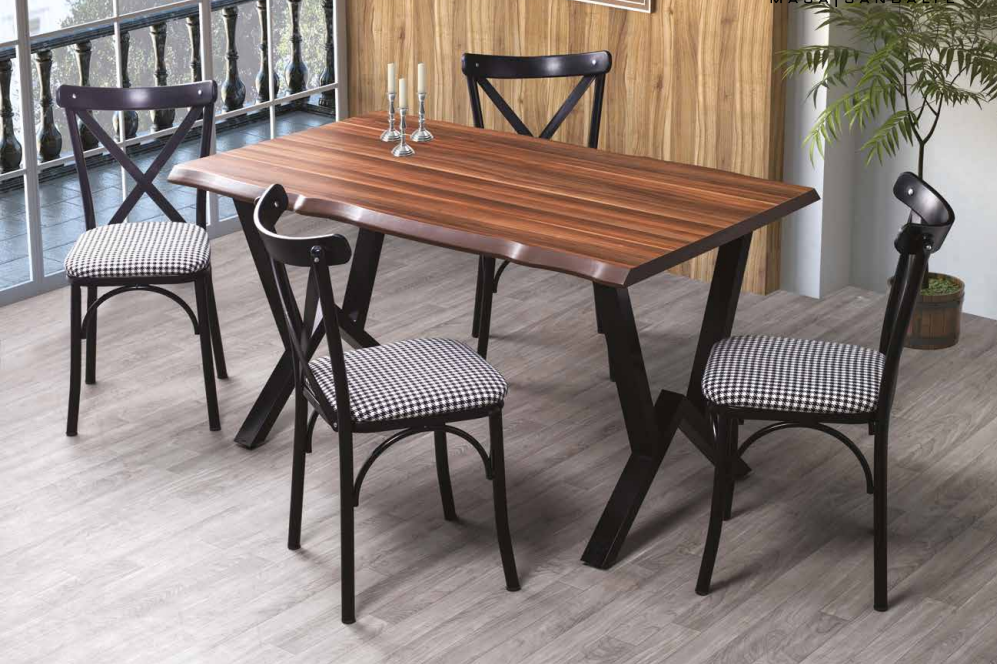 Kütük Masa Takımı Mutfak Masa Takımları