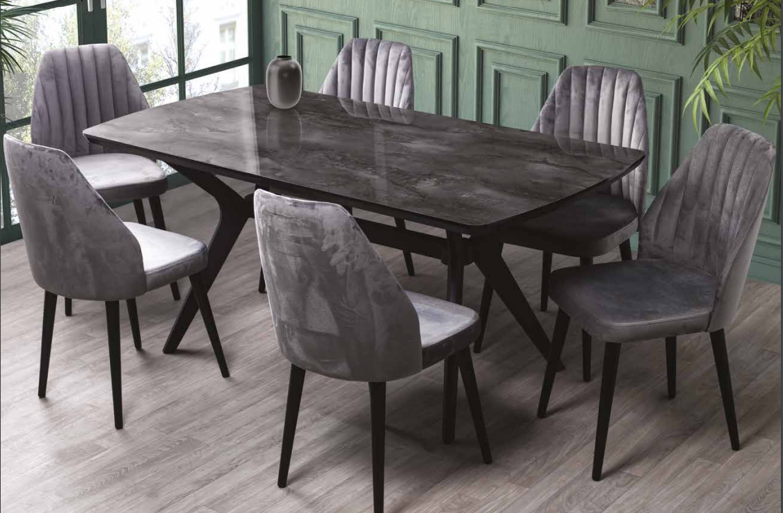 Victoria 6 Sandalyeli Masa Takımı Mutfak Masa Takımları