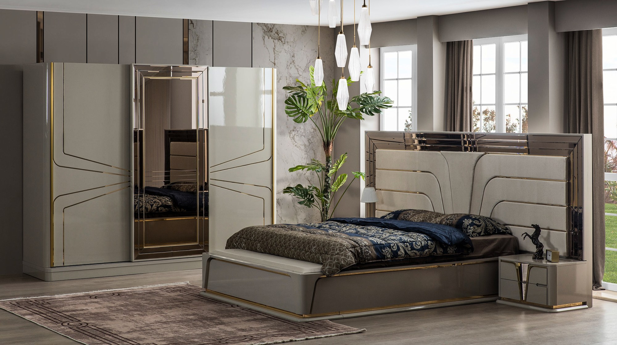 Golden Luxury Yatak Odası TakımıLuxury Yatak Odası