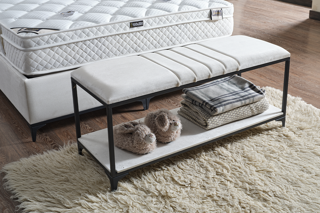 Smart Black Baza + Başlık + Yatak Set