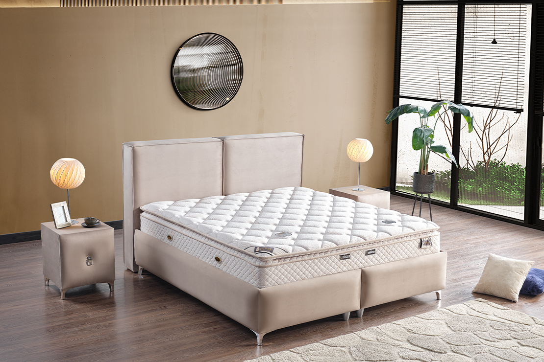 Relax Line  Baza + Başlık + Yatak Set