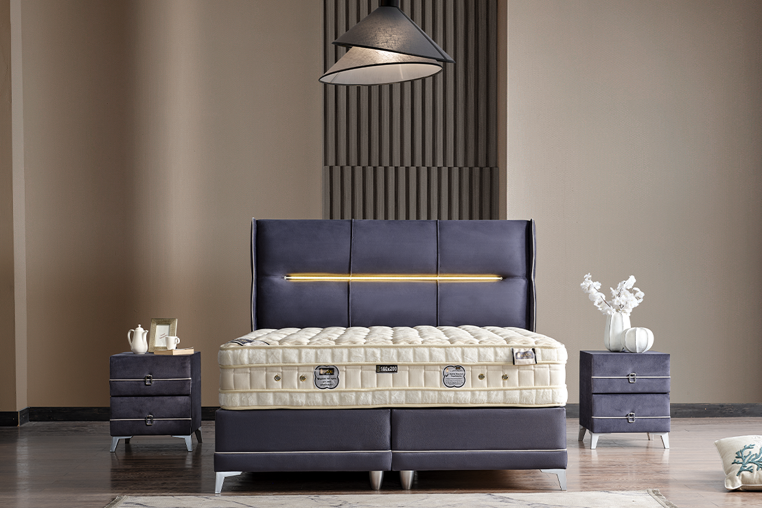 Relax Line  Baza + Başlık + Yatak Set