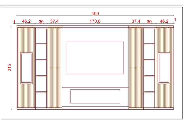 Cenker Duvar Ünitesi Şömineli (Özel Satış)