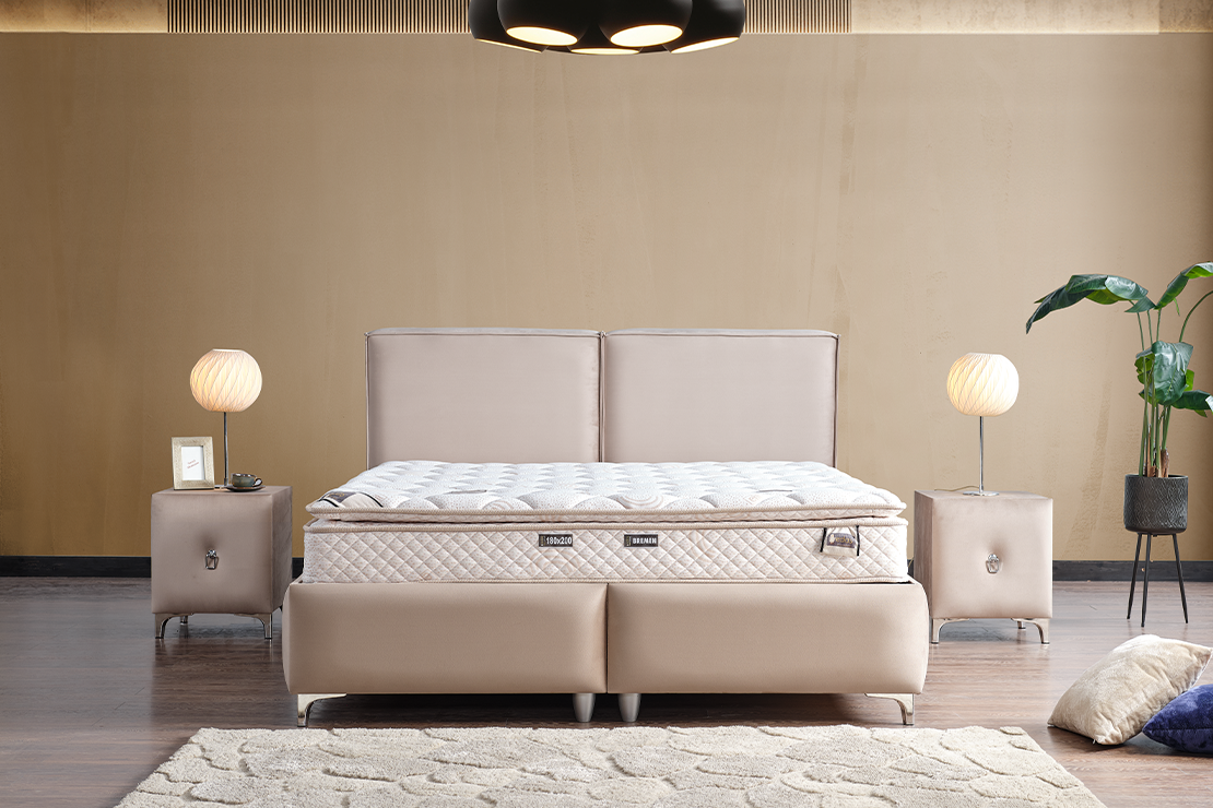 Relax Line  Baza + Başlık + Yatak Set