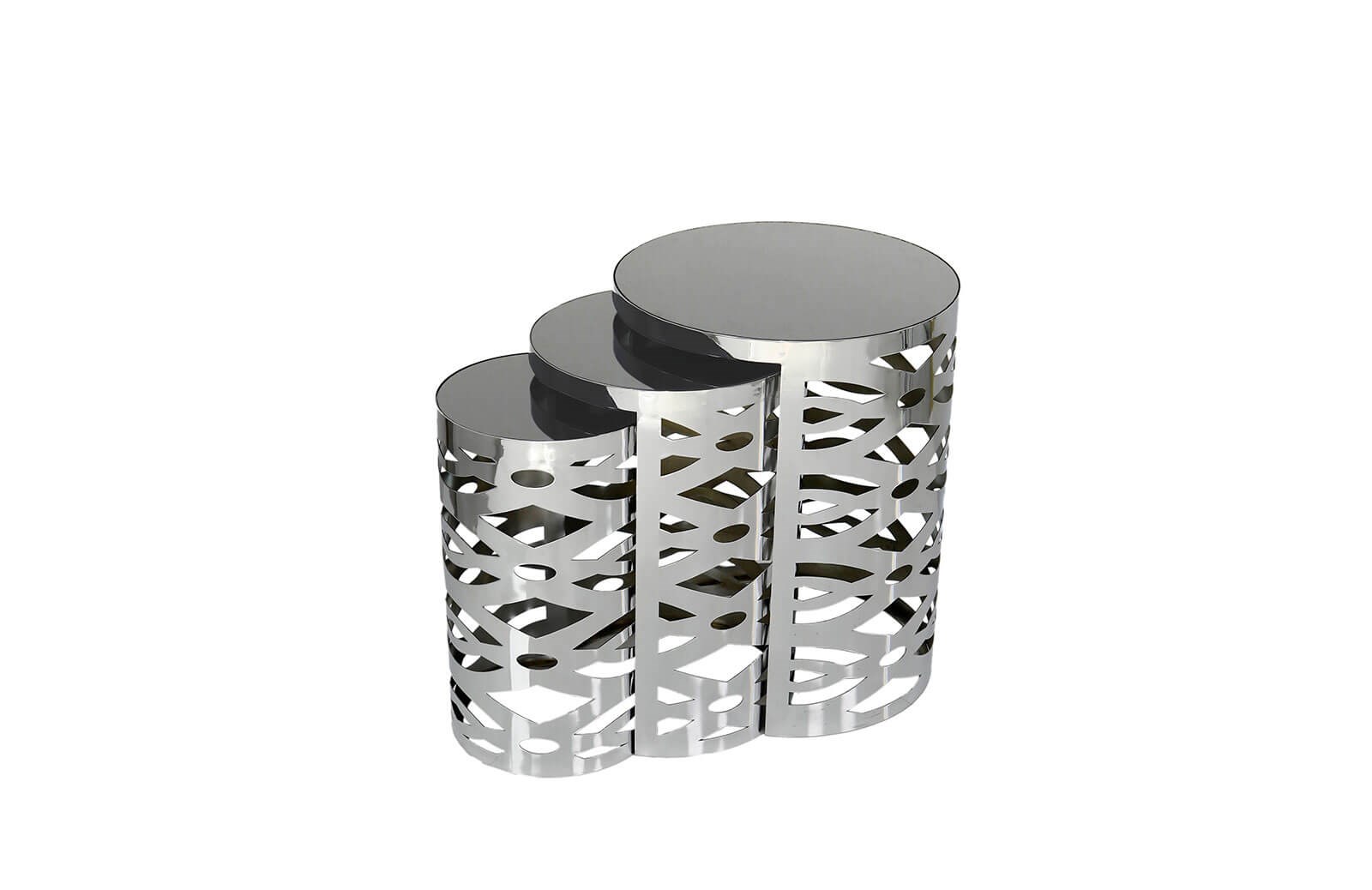 HR-8143 Zigon Sehpa Krom Zigon Sehpa