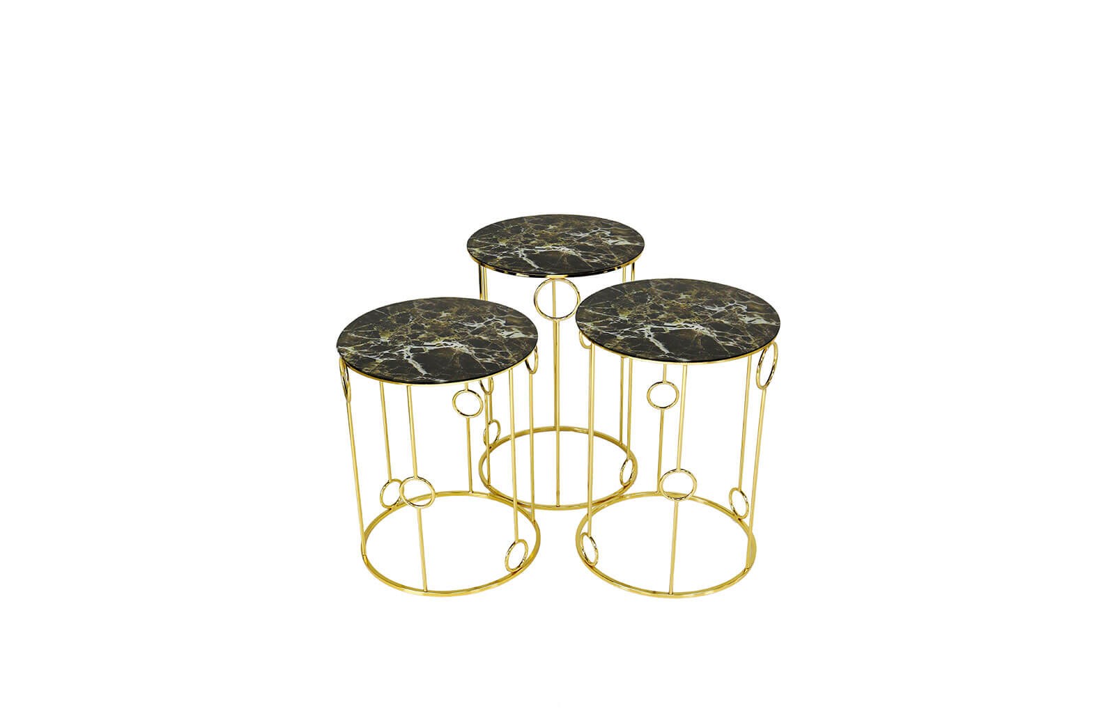 HR-8150 Zigon Sehpa Gold Zigon Sehpa