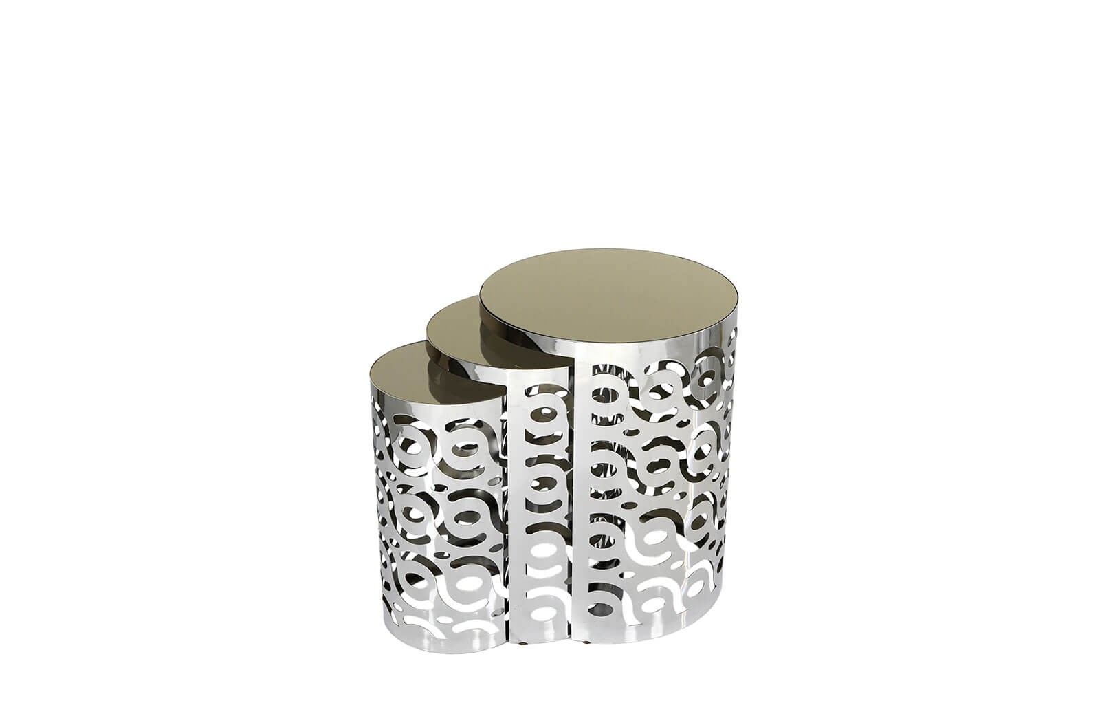 HR-8109 Zigon Sehpa Krom Zigon Sehpa