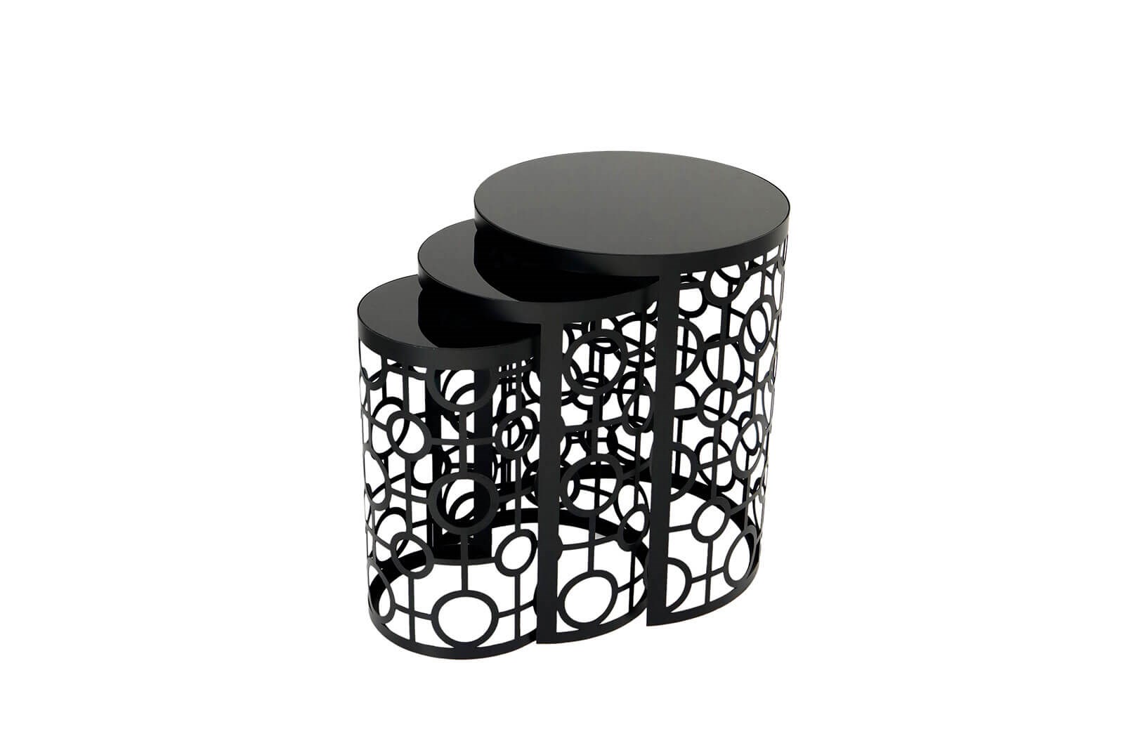 HR-8115 Kolye Zigon Sehpa Siyah Zigon Sehpa