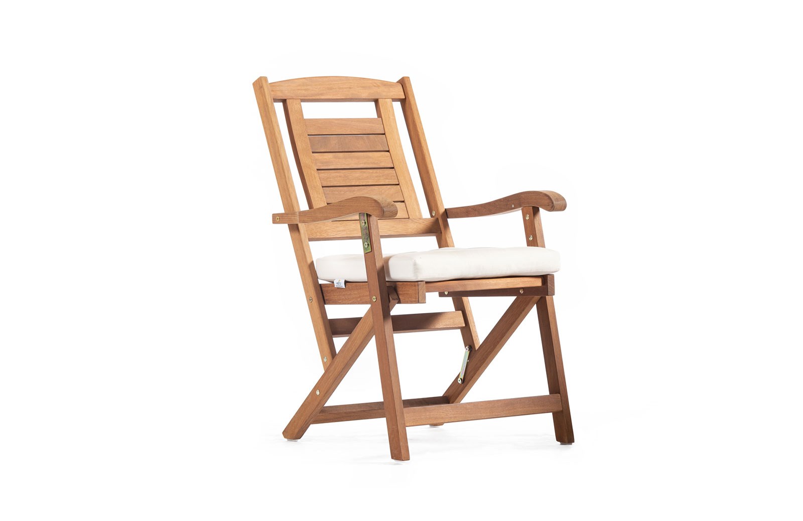 Ahşap Bahçe Sandalyesi Kollu Minderli 58 cm ER-1041 İndirimli Mobilya