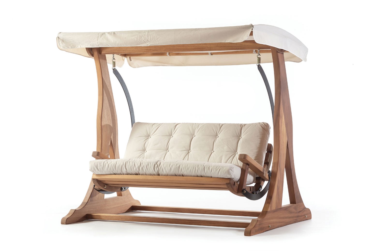 Bahçe İkili Salıncak Minderli 220 cm ER-1066 İndirimli Mobilya