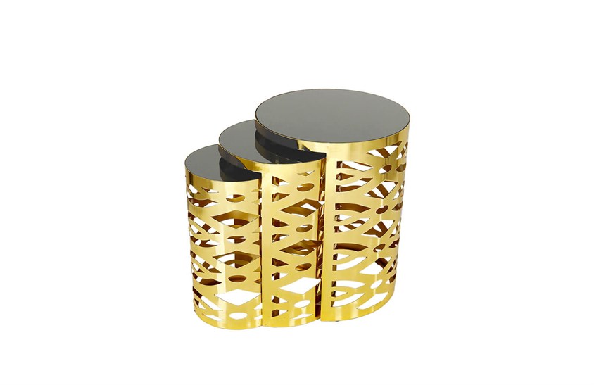 HR-8141 Zigon Sehpa Gold Zigon Sehpa