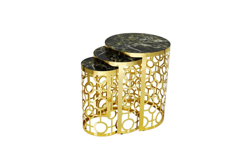 HR-8114 Kolye Zigon Sehpa Gold Zigon Sehpa