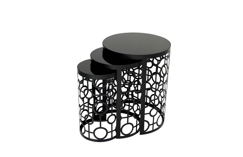 HR-8115 Kolye Zigon Sehpa Siyah Zigon Sehpa